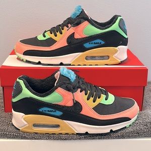 Nike W Air Max 90 PRM - Atomic Pink/Black/Laser Blue